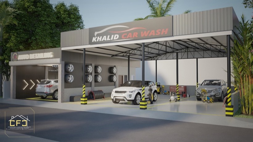 Commercial car wash project.